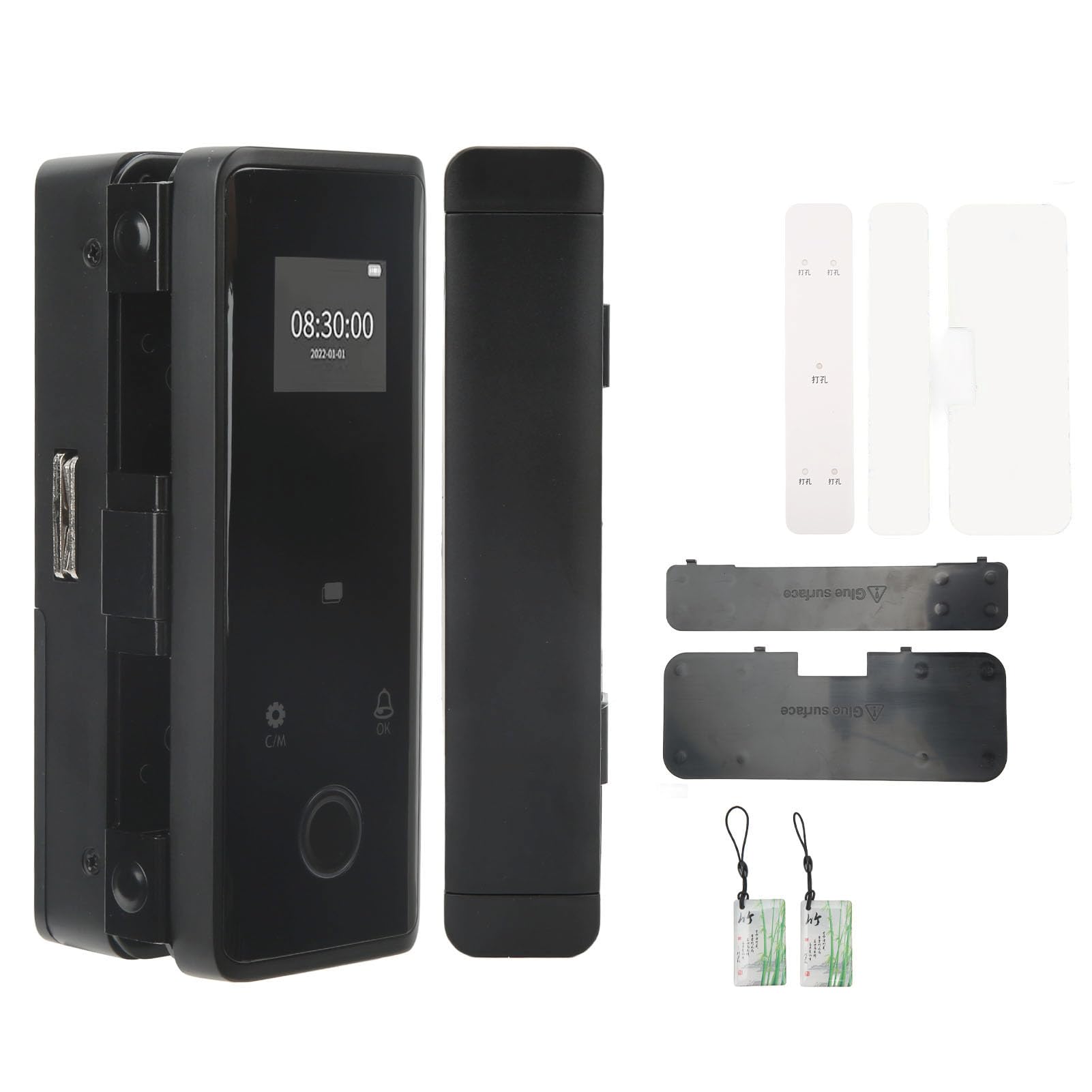 Dioche Smart Lock Keyless Entry Deadbolt Electronic Digital Glass Door Lock with Fingerprint and Password Entry Touchscreen Keypad for Office - View 9 of 9