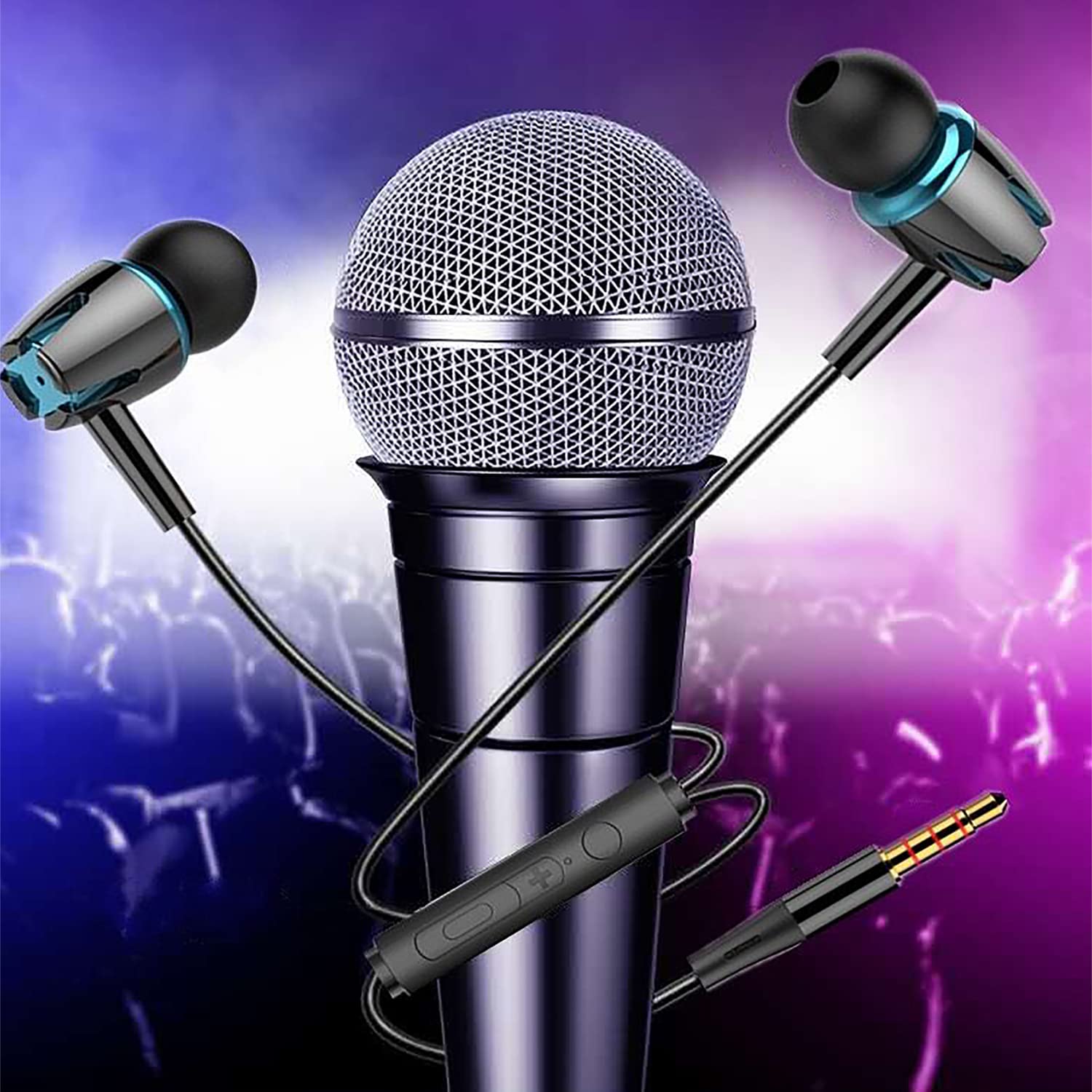 Earbuds Wired with Microphone Pack of 6, in-Ear Headphones,Noise Isolating,Powerful Heavy Bass, Earphones Compatible with iPhone, iPod, iPad, MP3, - View 2 of 6