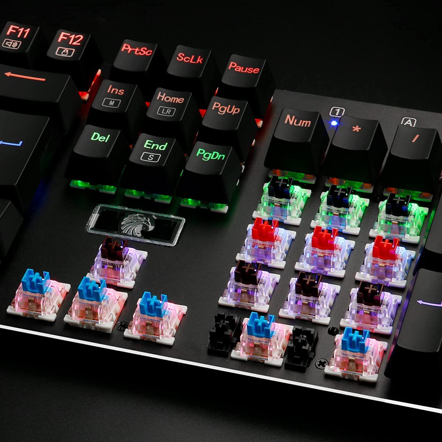 XuanGui OUTEMU (Gaote) Dustproof Keyboard Switches, 3 Pins Black Red Brown Blue*15pcs Keyswitch DIY Replaceable Cherry MX Equivalent Switches with - View 3 of 7