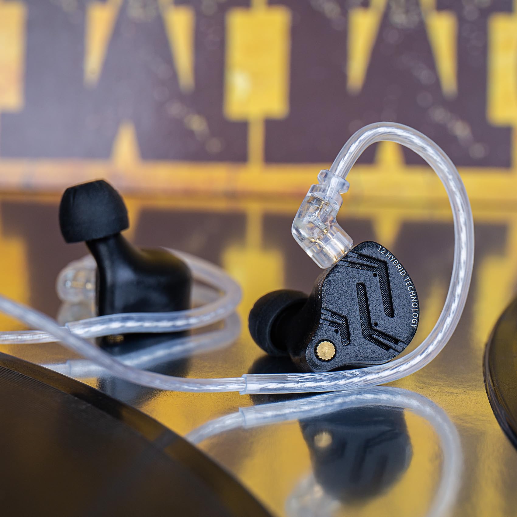 KZ ZS10 Pro X in Ear Monitor Headphone, Upgraded 4BA 1DD KZ Headphone Multi Driver in Ear IEM Earphone with Detachable Silver-Plated 0.75mm 2Pin - View 7 of 8