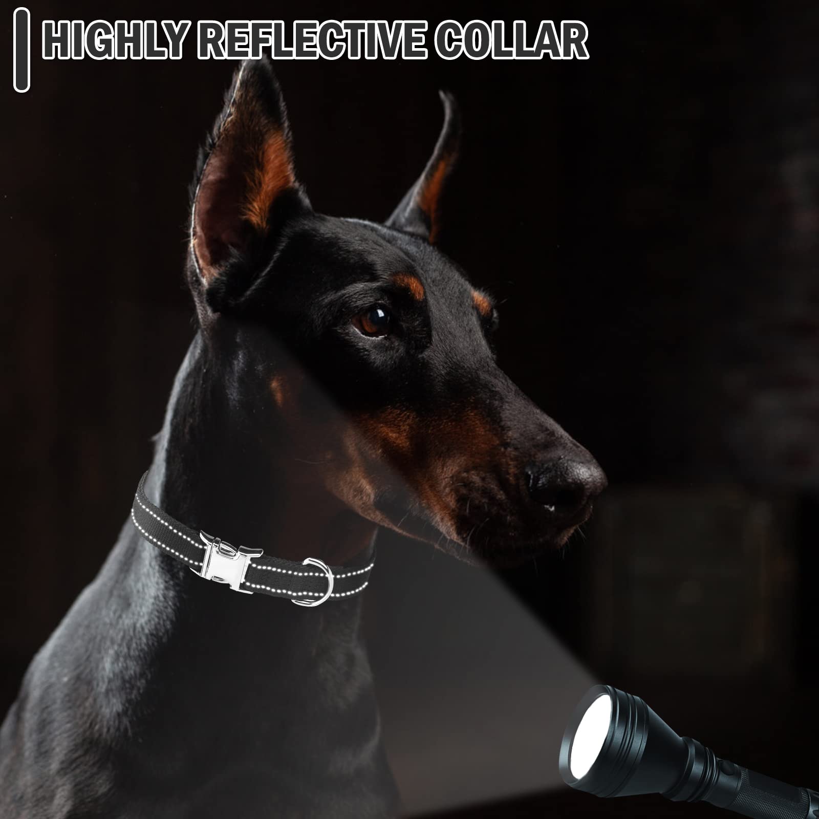 ESGPET ESGPET Reflective Dog Collar Strap Replacement for Shock Collars Compatible with Most Brands 2 Pack - View 3 of 7