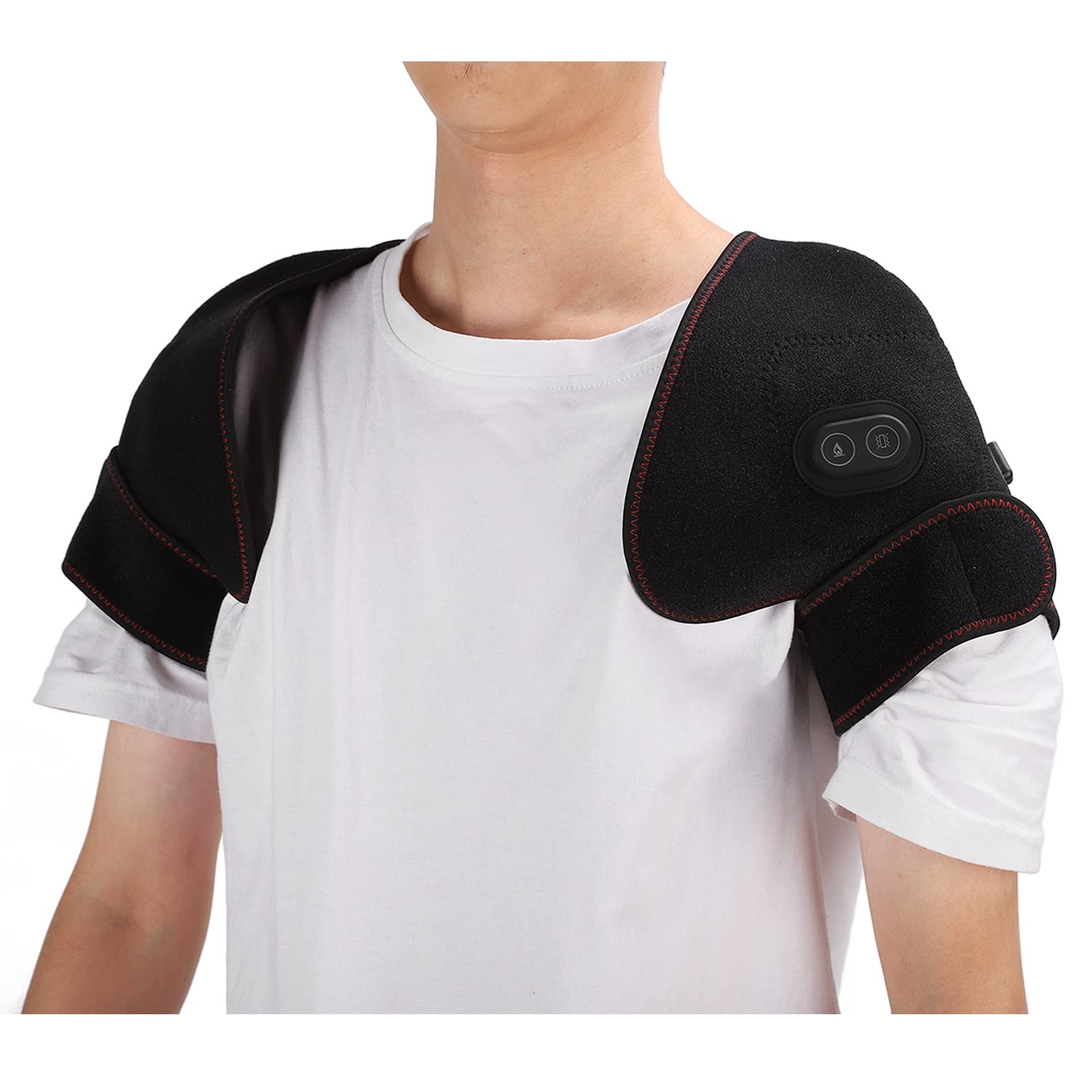 ANGGREK ANGGREK Heating Shoulder Pad USB Charging Warm Massage Electric Heated Wrap for Stiffness Relief and Comfort - View 4 of 9