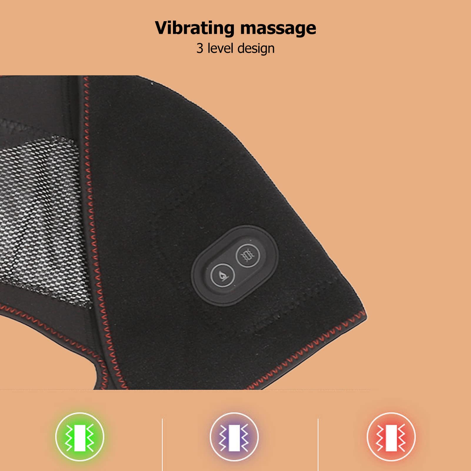 ANGGREK ANGGREK Heating Shoulder Pad USB Charging Warm Massage Electric Heated Wrap for Stiffness Relief and Comfort - View 6 of 9