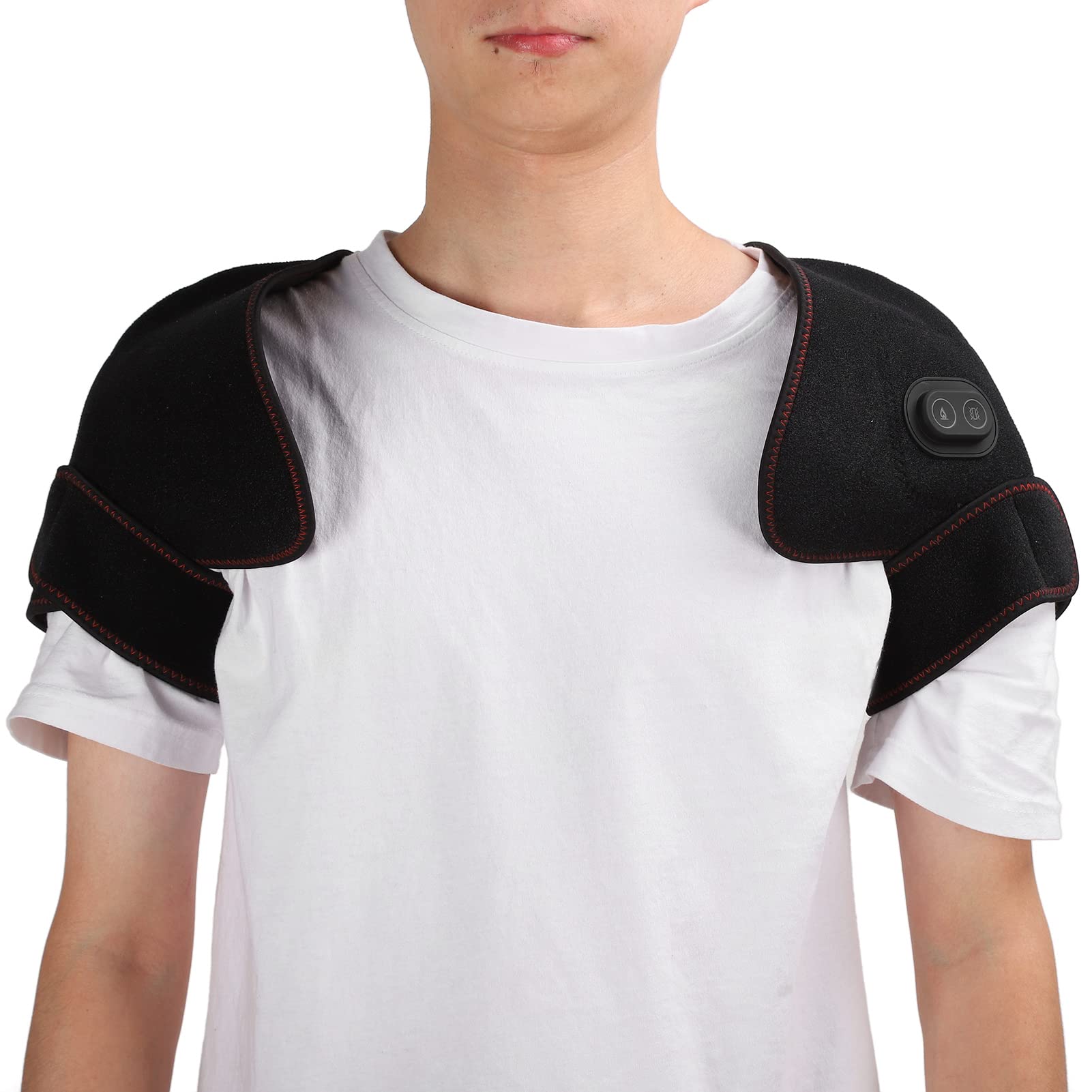 ANGGREK ANGGREK Heating Shoulder Pad USB Charging Warm Massage Electric Heated Wrap for Stiffness Relief and Comfort