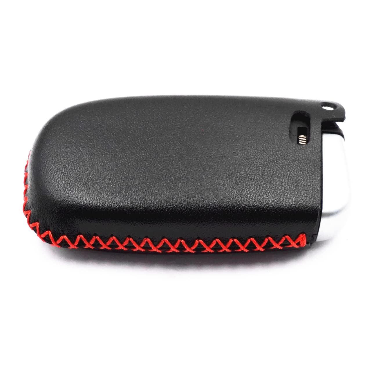 WFMJ WFMJ Leather Smart Key Fob Case Cover for Dodge Jeep Chrysler Black 5 Buttons - View 5 of 7