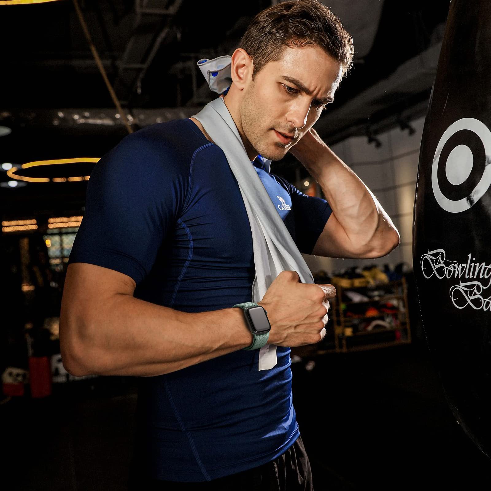 Maledan 10 Pack Stretchy Nylon Solo Loop Apple Watch Band Adjustable Braided Sport Elastic Wristband for Men and Women 44mm 45mm 42mm 49mm - View 8 of 9