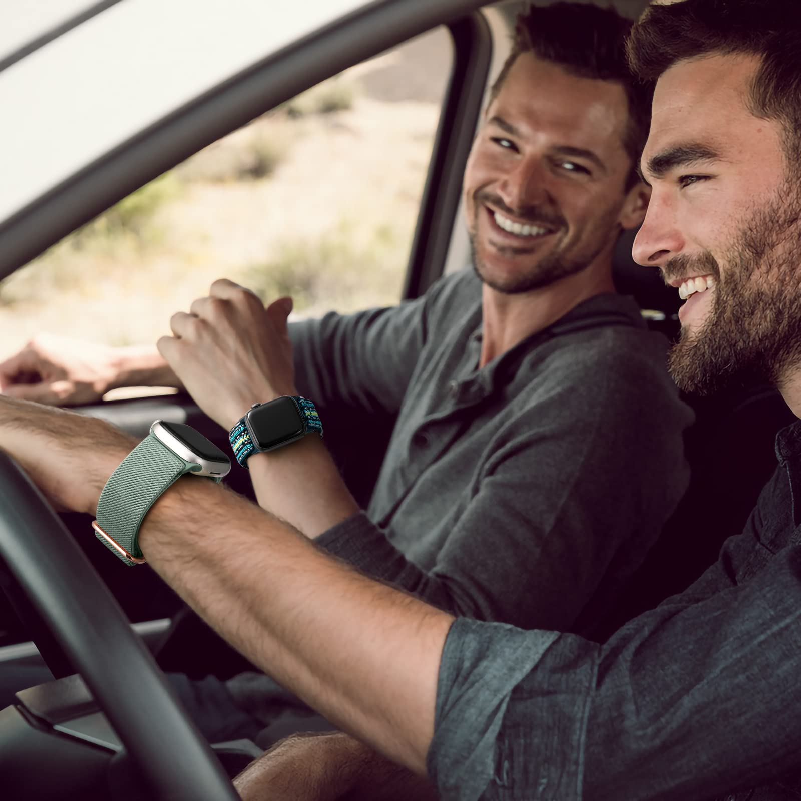 Maledan 10 Pack Stretchy Nylon Solo Loop Apple Watch Band Adjustable Braided Sport Elastic Wristband for Men and Women 44mm 45mm 42mm 49mm - View 9 of 9