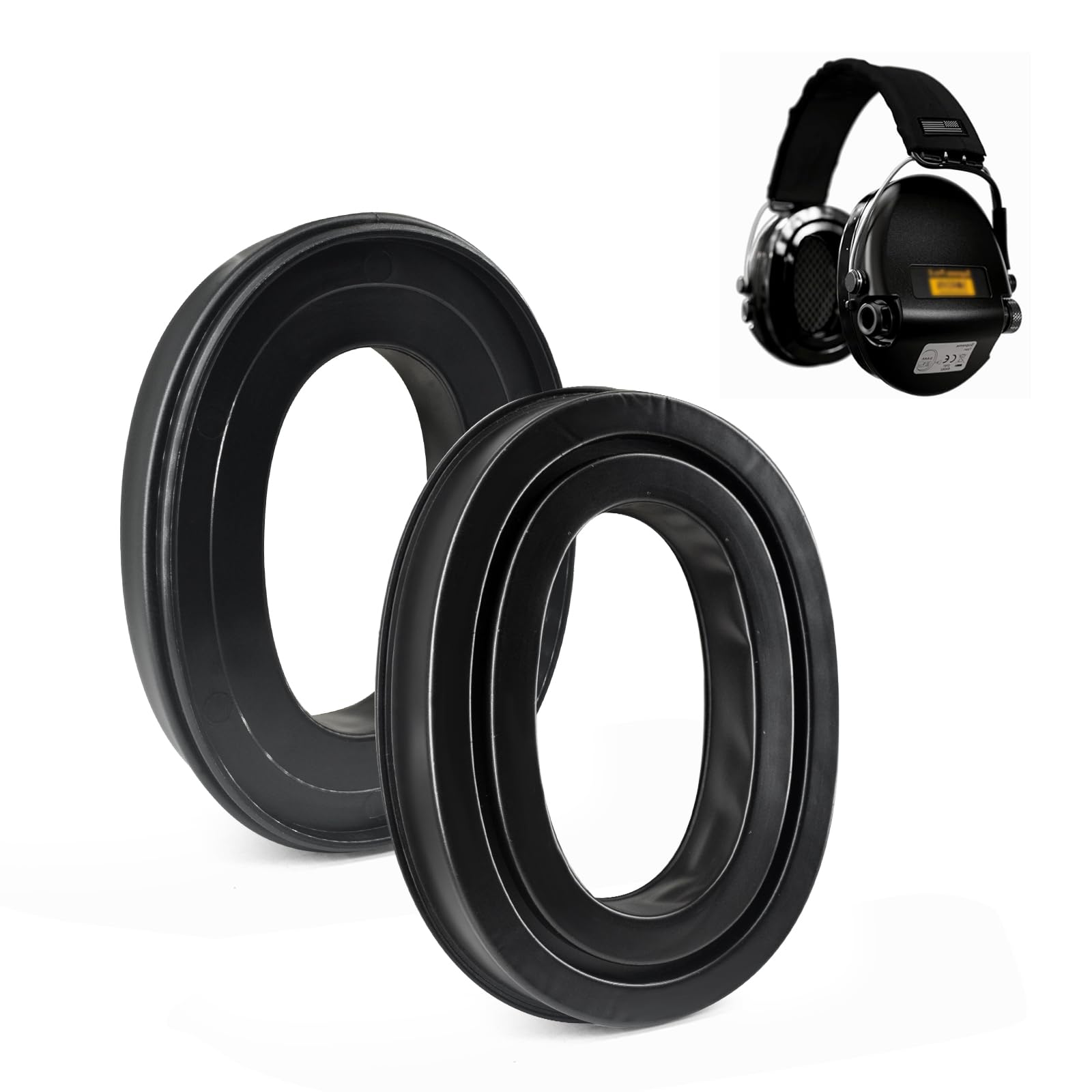 Replacement Gel Ear Pads for Sordin Supreme PRO PRO X Headphone, Headsets TPU Ear Cushions Earmuffs Protector (Type A)