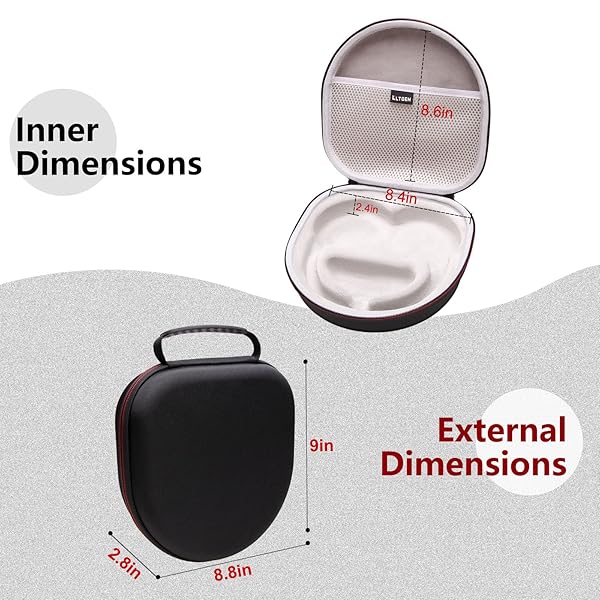 L LTGEM LTGEM Hard Case for Anker Soundcore Q45/Q35 Headphones - Durable Storage & Protection - View 3 of 9