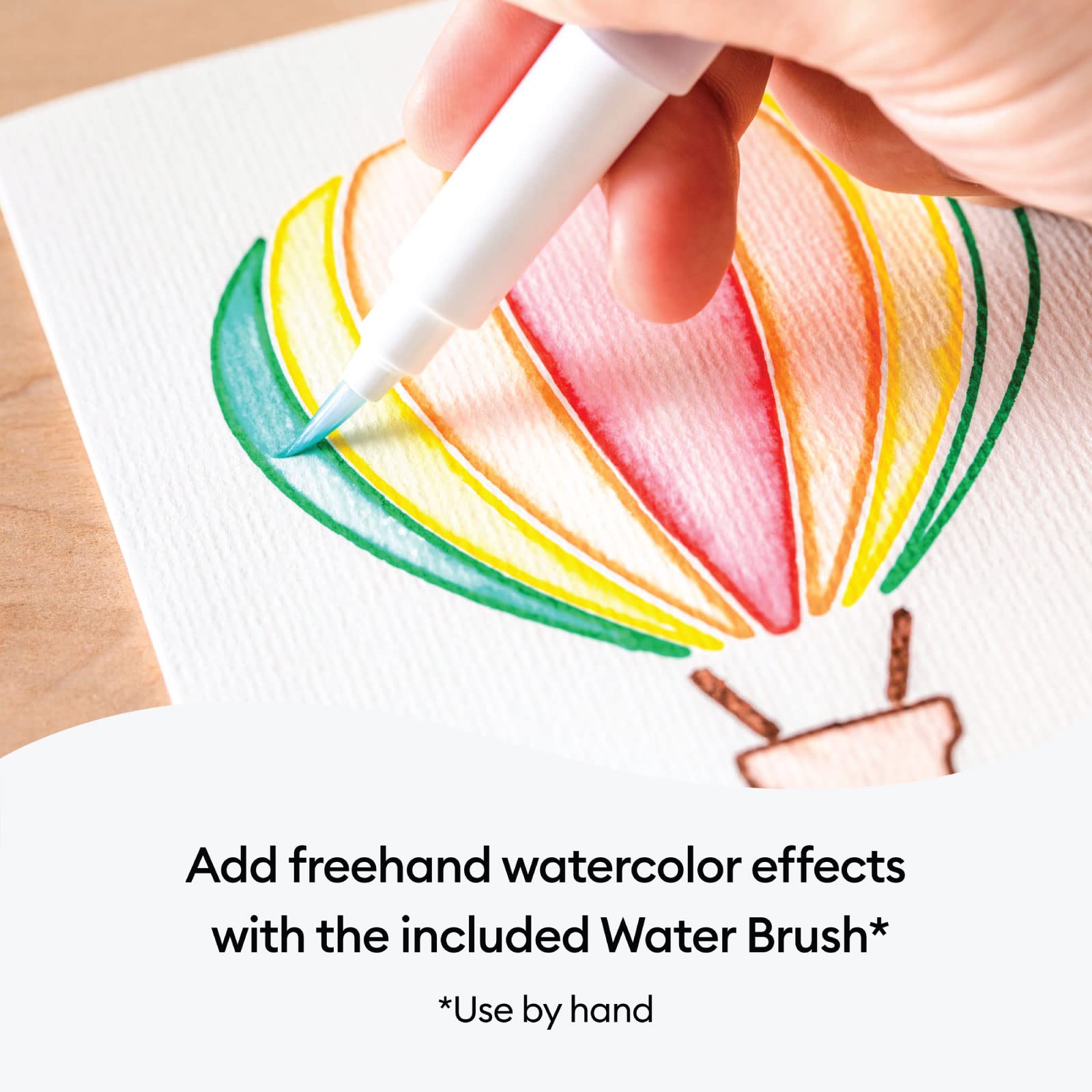 Cricut Enhance Your Crafts: Cricut Watercolor Marker & Brush Set - 8 Non-Toxic Colors for Maker & Explore Machines - View 7 of 8
