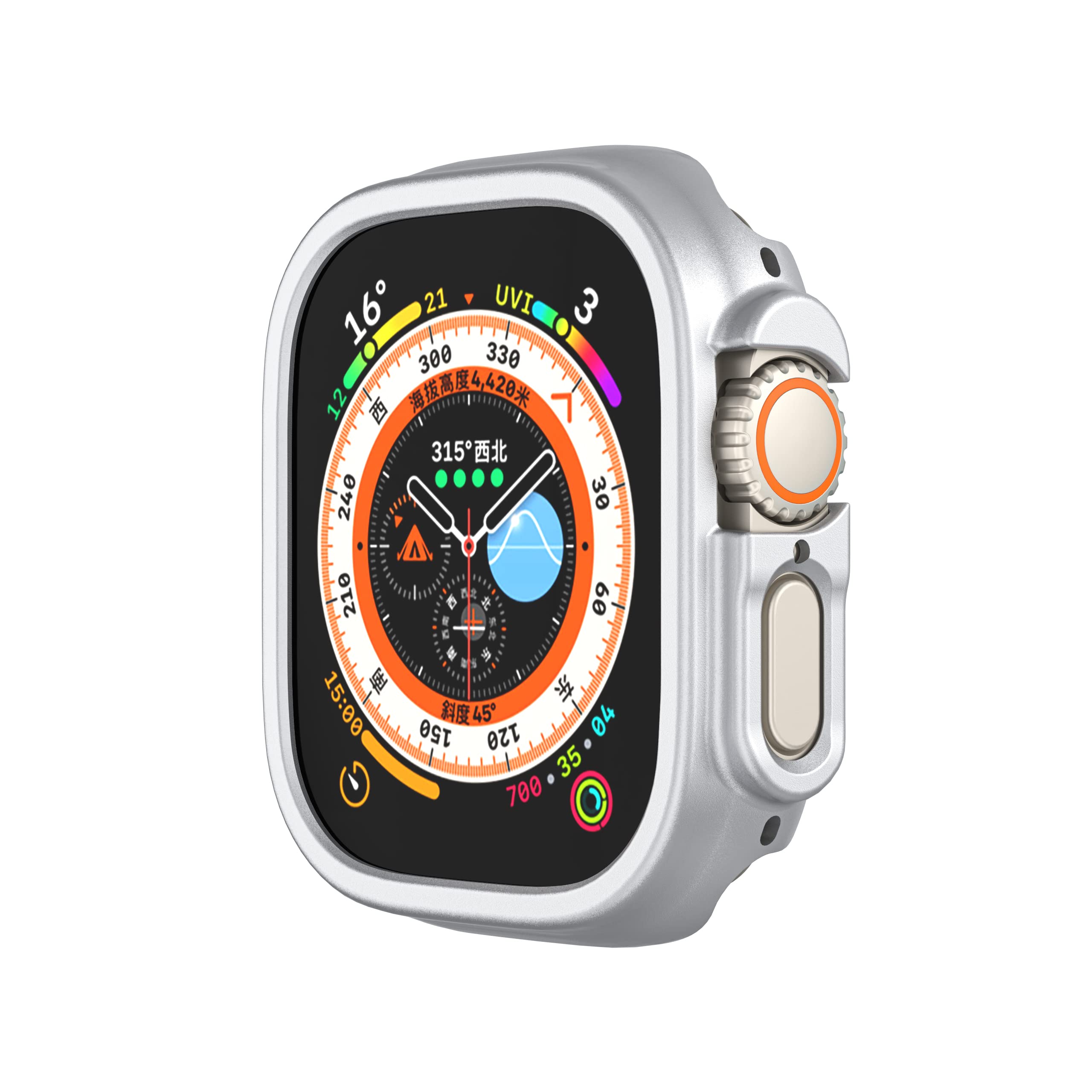 Compatible with Apple Watch Ultra 3 2 1 49mm Hard PC Case Cover - Impact Resistant, Shockproof, All-Around Edge Protective Bumper Cover (3PCS) - View 5 of 9