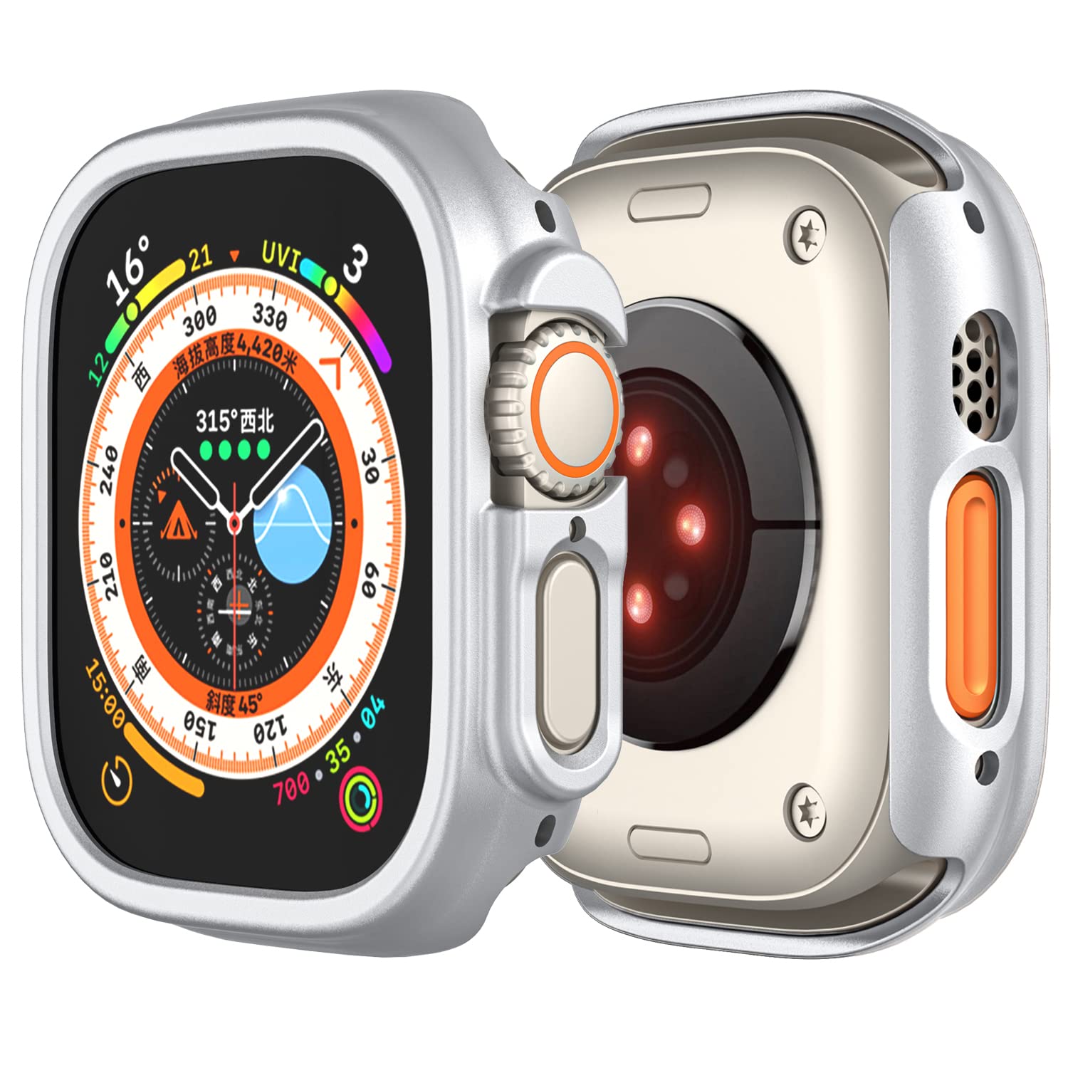 Compatible with Apple Watch Ultra 3 2 1 49mm Hard PC Case Cover - Impact Resistant, Shockproof, All-Around Edge Protective Bumper Cover (6pack) - View 4 of 9