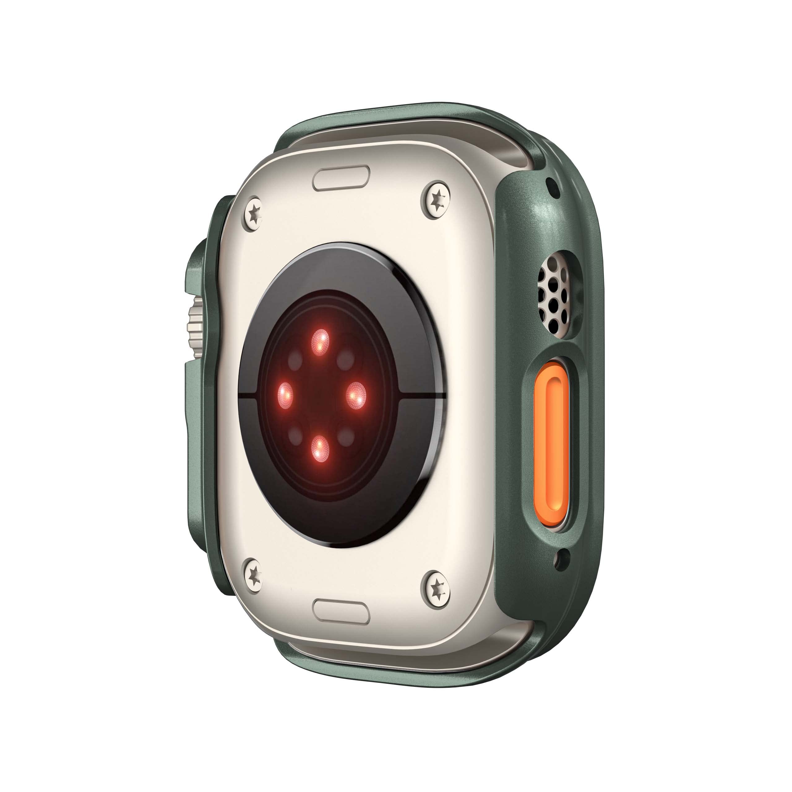 Compatible with Apple Watch Ultra 3 2 1 49mm Hard PC Case Cover - Impact Resistant, Shockproof, All-Around Edge Protective Bumper Cover (Green) - View 8 of 9