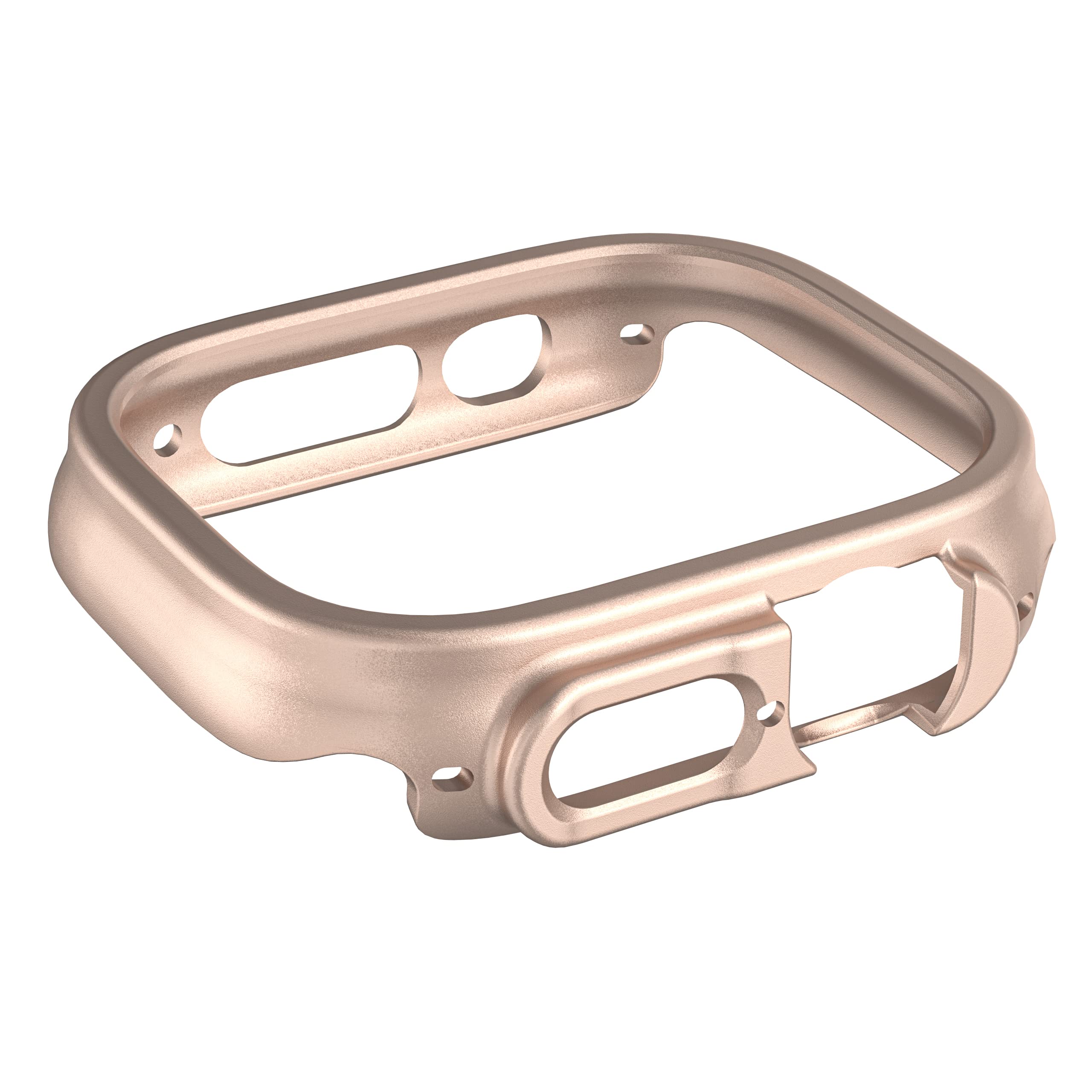 Compatible with Apple Watch Ultra 3 2 1 49mm Hard PC Case Cover - Impact Resistant, Shockproof, All-Around Edge Protective Bumper Cover (Rose Gold) - View 7 of 9