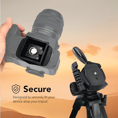 Foto&Tech Foto&Tech 44mm Tripod Quick Release Plate - DSLR & Smartphone Adapter for Vista & More - View 6 of 8