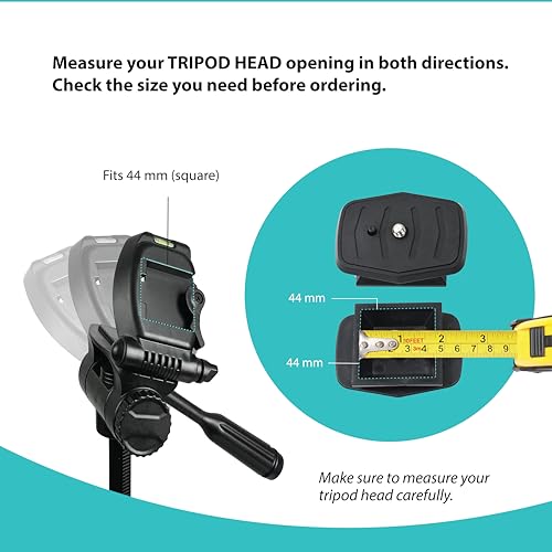 Foto&Tech Foto&Tech 44mm Tripod Quick Release Plate - DSLR & Smartphone Adapter for Vista & More - View 7 of 8