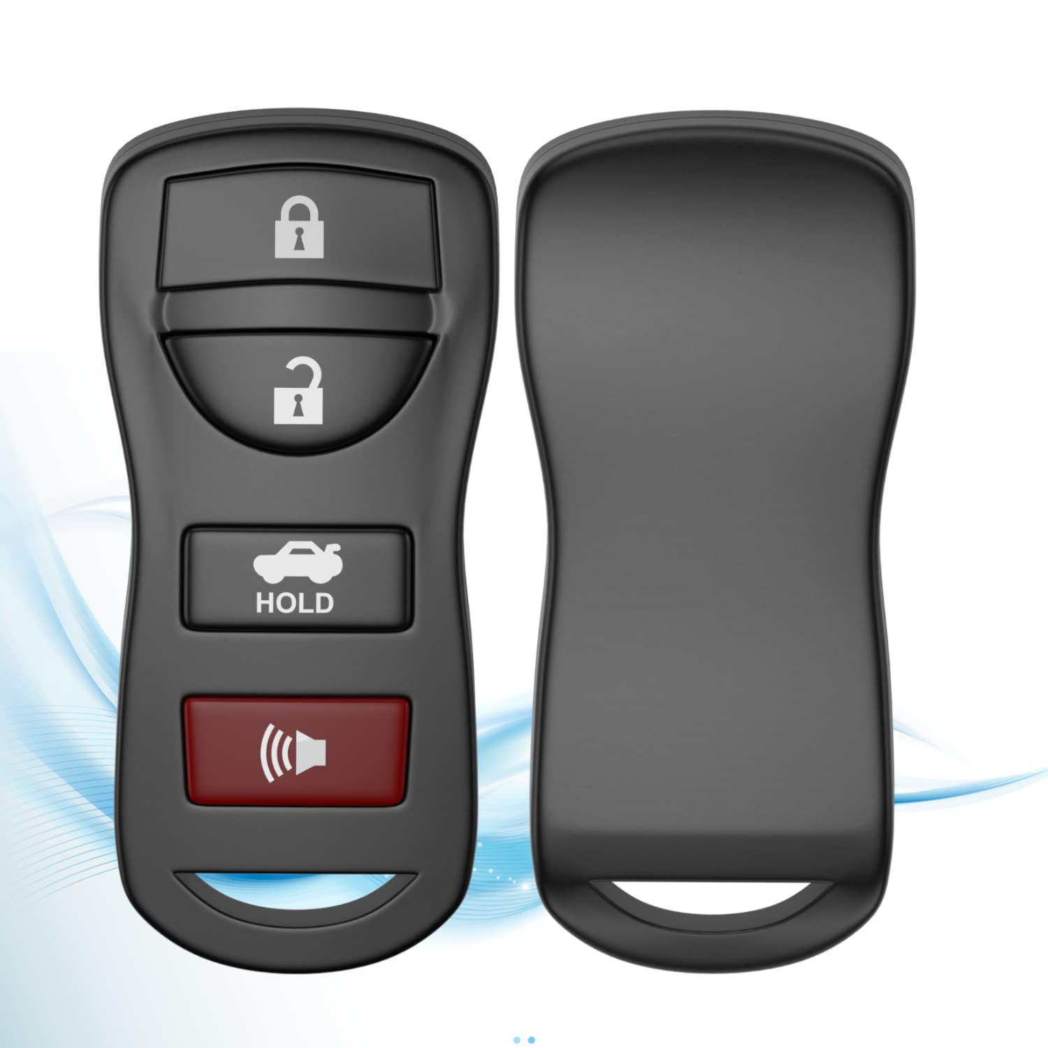 4 Button Car Keyless Entry Remote Key Fob Fits for Nissan 350Z Altima Armada Maxima Murano Pathfinder Sentra Versa Quest Infiniti QX56 EX35 FX35 FX45 - View 4 of 7