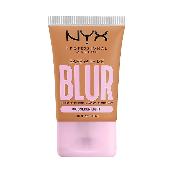 NYX PROFESSIONAL MAKEUP NYX Bare With Me Blur Skin Tint Foundation - Golden Light with Matcha, Glycerin & Niacinamide for Flawless Skin