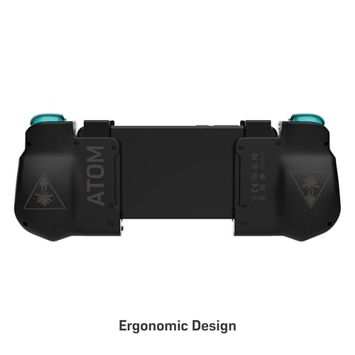 Turtle Beach Buy Turtle Beach Atom Mobile Game Controller - Bluetooth for Android Cloud Gaming, Compact Design & Low Latency - Black/Teal - View 5 of 11