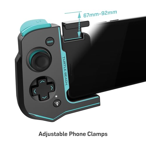 Turtle Beach Buy Turtle Beach Atom Mobile Game Controller - Bluetooth for Android Cloud Gaming, Compact Design & Low Latency - Black/Teal - View 8 of 11