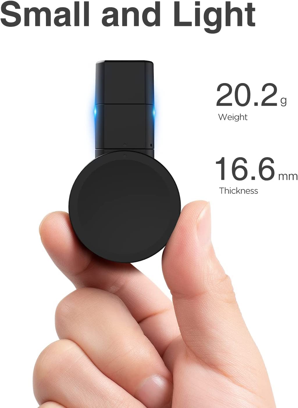 Portable Watch Charger for Galaxy Watch 7 6 6 Classic 5, Rotatable USB Travel Charging Dock Compatible with Galaxy 4 Classic 3 and Active 2 - View 8 of 8