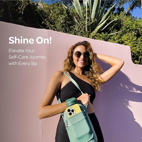 Hydracy Hydracy 2.3L BPA-Free Water Bottle: Adjustable Strap, Spill-Proof Lid & Easy Sip Spout for On-the-Go Hydration - View 8 of 11