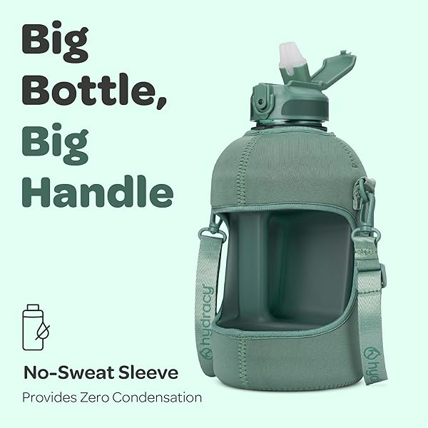 Hydracy Hydracy 2.3L BPA-Free Water Bottle: Adjustable Strap, Spill-Proof Lid & Easy Sip Spout for On-the-Go Hydration - View 10 of 11