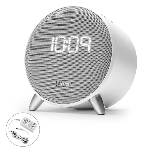iHome iHome Bluetooth Alarm Clock with USB Charger & Dimmable Display - Perfect for Bedroom, Home Office & Dorm Room - View 2 of 7