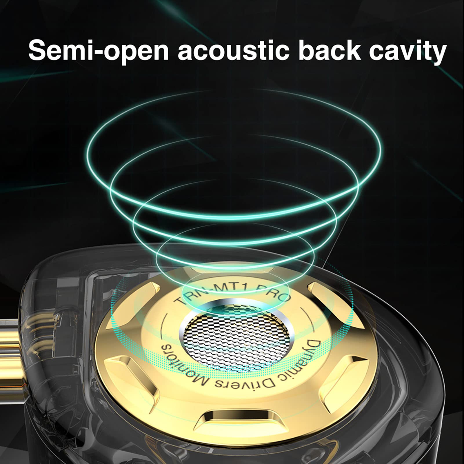 FEDAI TRN MT1 Pro HiFi in Ear Earphone Dual Magnetic Dynamic Driver Sport Headphone in Ear Monitor Noise Cancelling Headset Detachable C Pin 0.75MM - View 4 of 9