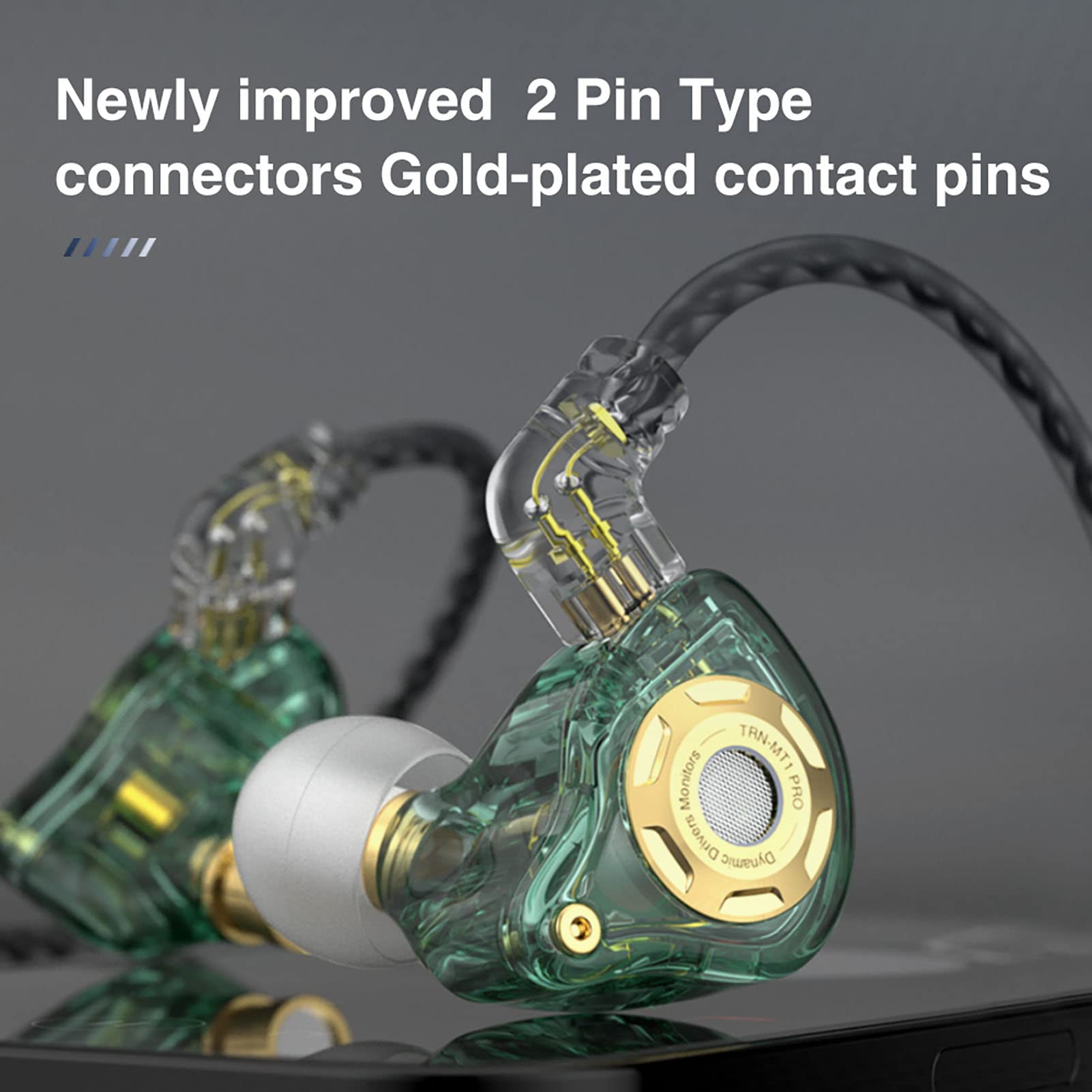 FEDAI TRN MT1 Pro HiFi in Ear Earphone Dual Magnetic Dynamic Driver Sport Headphone in Ear Monitor Noise Cancelling Headset Detachable C Pin 0.75MM - View 9 of 9