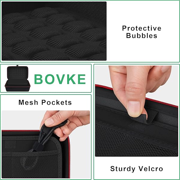 BOVKE BOVKE Hard GPS Case for 8 Inch Garmin dezl OTR800 d?zl OTR810 DriveSmart 86 RV 890 Navigator with Extra Space for Charger and Accessories Black - View 7 of 10