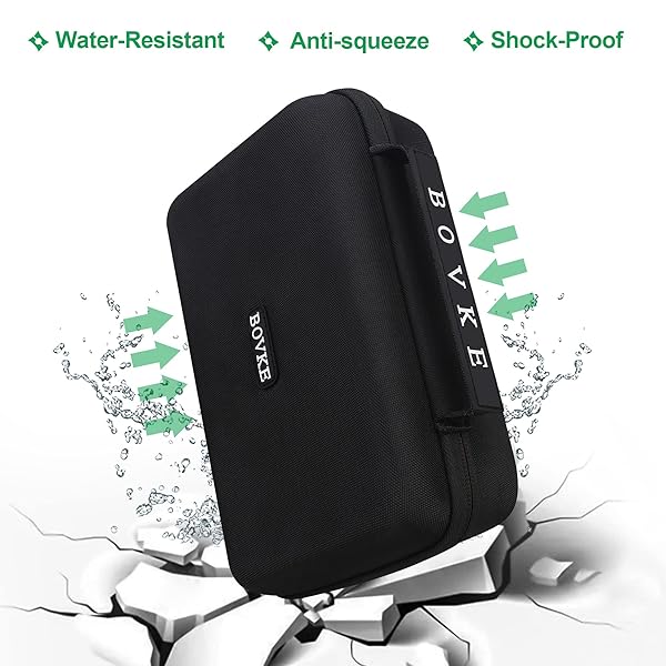 BOVKE BOVKE Hard GPS Case for 8 Inch Garmin dezl OTR800 d?zl OTR810 DriveSmart 86 RV 890 Navigator with Extra Space for Charger and Accessories Black - View 9 of 10