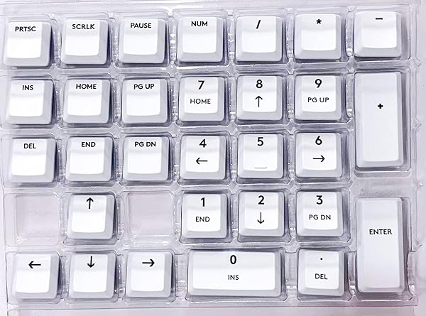 wj wj forG915 Full Set of 109 Keycaps Replacement for G915 G913 G815 G813 TKL RGB Gaming Mechanical Keyboard White 109 Keys - View 4 of 8