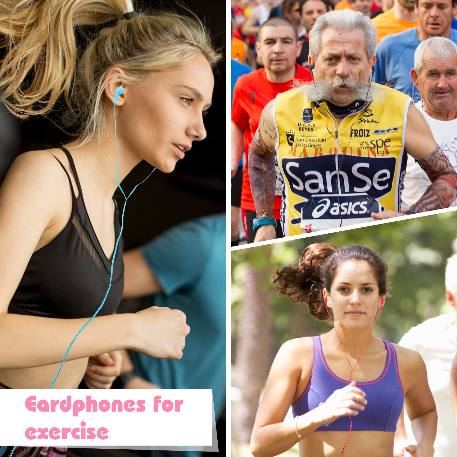 Kigeli Students Earbuds Bulk 100 Pack Earphones in-Ear Headphones for Classroom School Libraries Students Teens Compatible with Most 3.5 mm - View 5 of 7