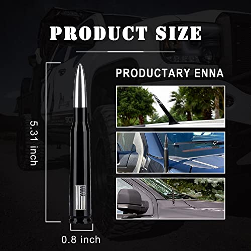 Ajxn Ajxn Car Truck Bullet Antenna for GM Chevy Silverado GMC Sierra Heavy Duty Pickup Accessories Silver - View 4 of 7