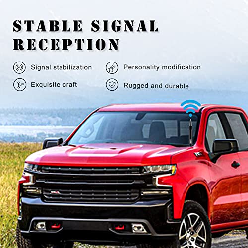 Ajxn Ajxn Car Truck Bullet Antenna for GM Chevy Silverado GMC Sierra Heavy Duty Pickup Accessories Silver - View 6 of 7