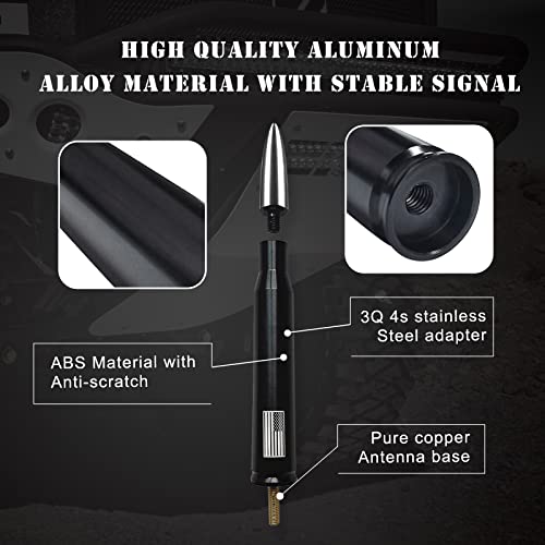 Ajxn Ajxn Car Truck Bullet Antenna for GM Chevy Silverado GMC Sierra Heavy Duty Pickup Accessories Silver - View 7 of 7