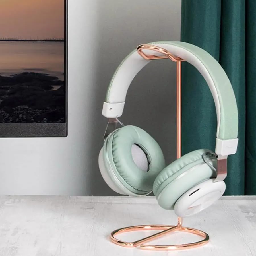 ARFUKA Headphone Stand Headset Holder Headset Stand Stainless Steel Earphone Hanger Gaming Headphone Holder for Headphone Earphone Desk Home Office - View 3 of 7