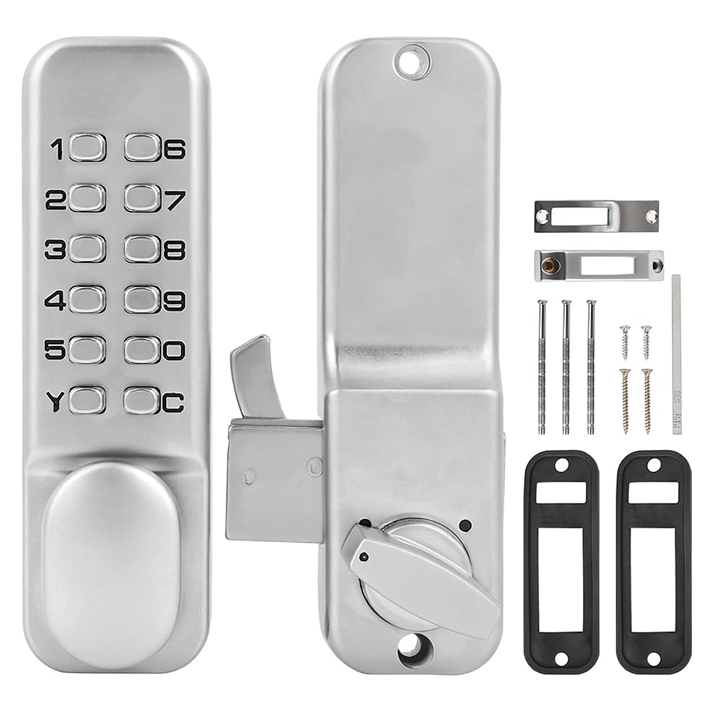 Ejoyous Mechanical Combination Lock Keyless Entry Door Lock 1-11 Digits Code Keypad Deadbolt for Home Gate Kitchen Office Balcony Security - View 7 of 8