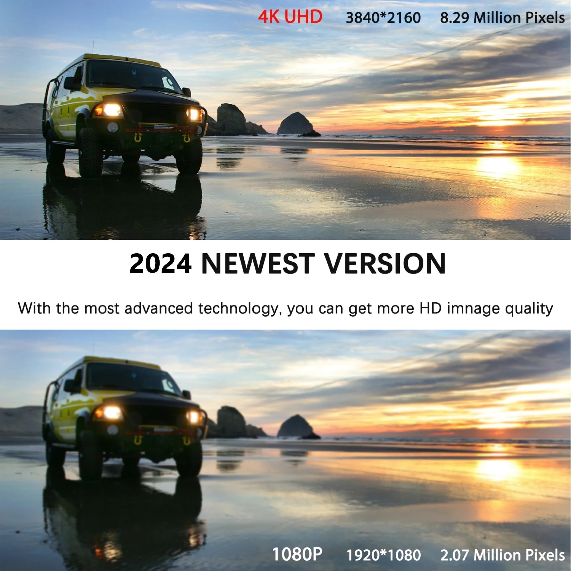 AUTERCO 2025 Upgraded Digital HD TV Antenna Indoor 980 Miles Long Range Signal Booster for Smart TVs Supports 4K 1080p All Models - View 6 of 8