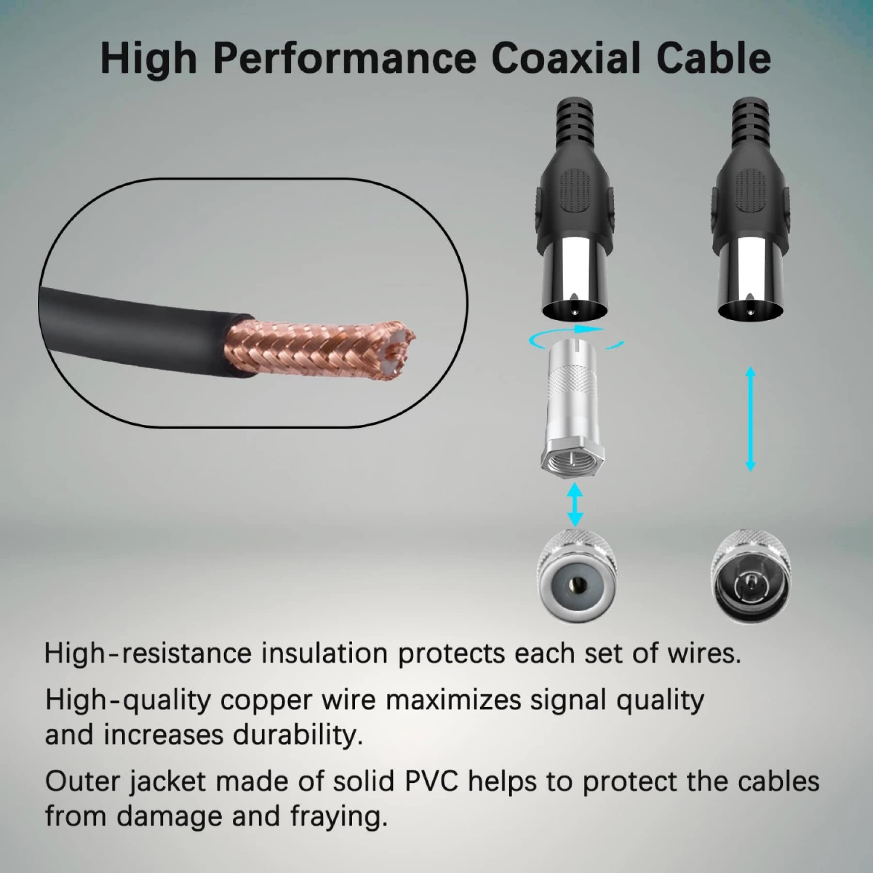 AUTERCO 2025 Upgraded Digital HD TV Antenna Indoor 980 Miles Long Range Signal Booster for Smart TVs Supports 4K 1080p All Models - View 8 of 8