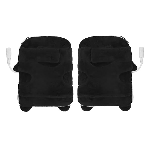 GREUS Cute Panda USB Heating Gloves Soft Plush Fingerless Heated Mittens for Winter Hand Warmers for Women Men Children Party Cosplay Halloween - View 9 of 9