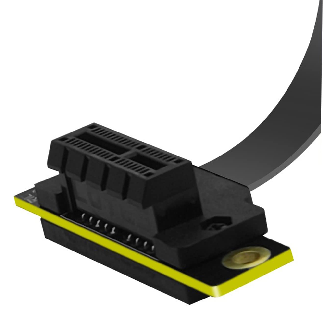 Sintech Sintech High Speed PCIe Express 1X Angled Extension Riser Cable 10CM for Optimal Performance and Connectivity - View 2 of 3