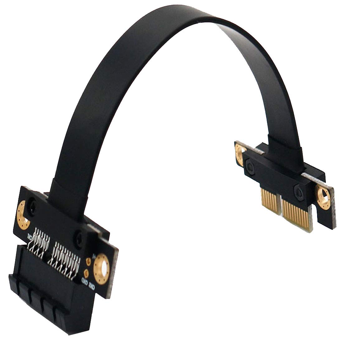Sintech Sintech High Speed PCIe Express 1X Angled Extension Riser Cable 10CM for Optimal Performance and Connectivity - View 3 of 3