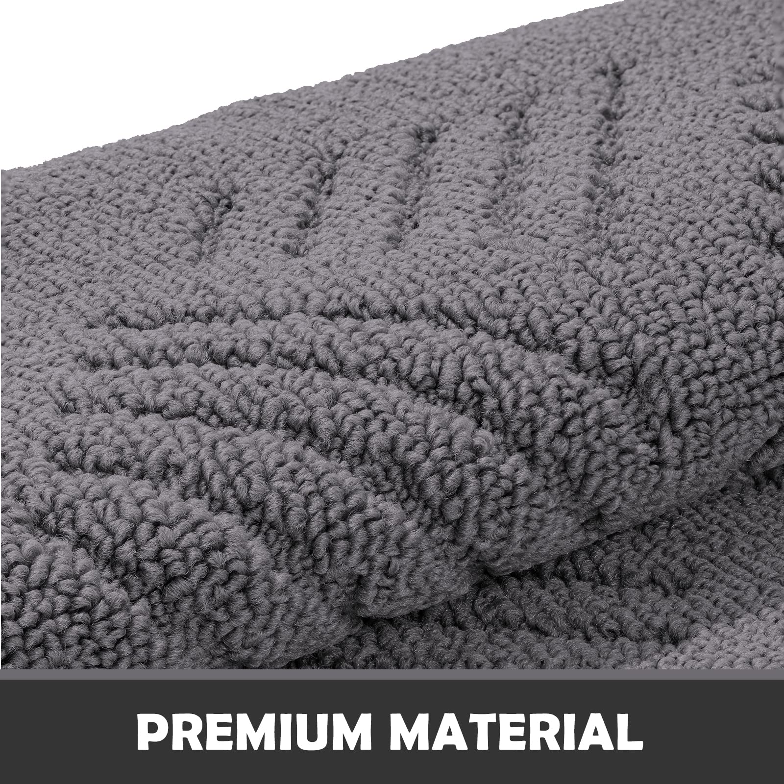 JEEDOVIA JEEDOVIA Indoor Doormat Non Slip Entrance Rug with Rubber Backing Washable Grey 24x36 Low Profile Absorbent Dirt Resistant Floor Mat - View 7 of 7