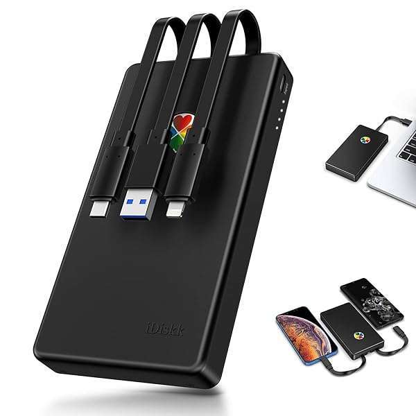 iDiskk iDiskk 2TB External Hard Drive for iPhone, iPad & Android - Fast Backup for Photos, Videos & Docs | Compatible with iPhone 15 & 16 - View 2 of 8