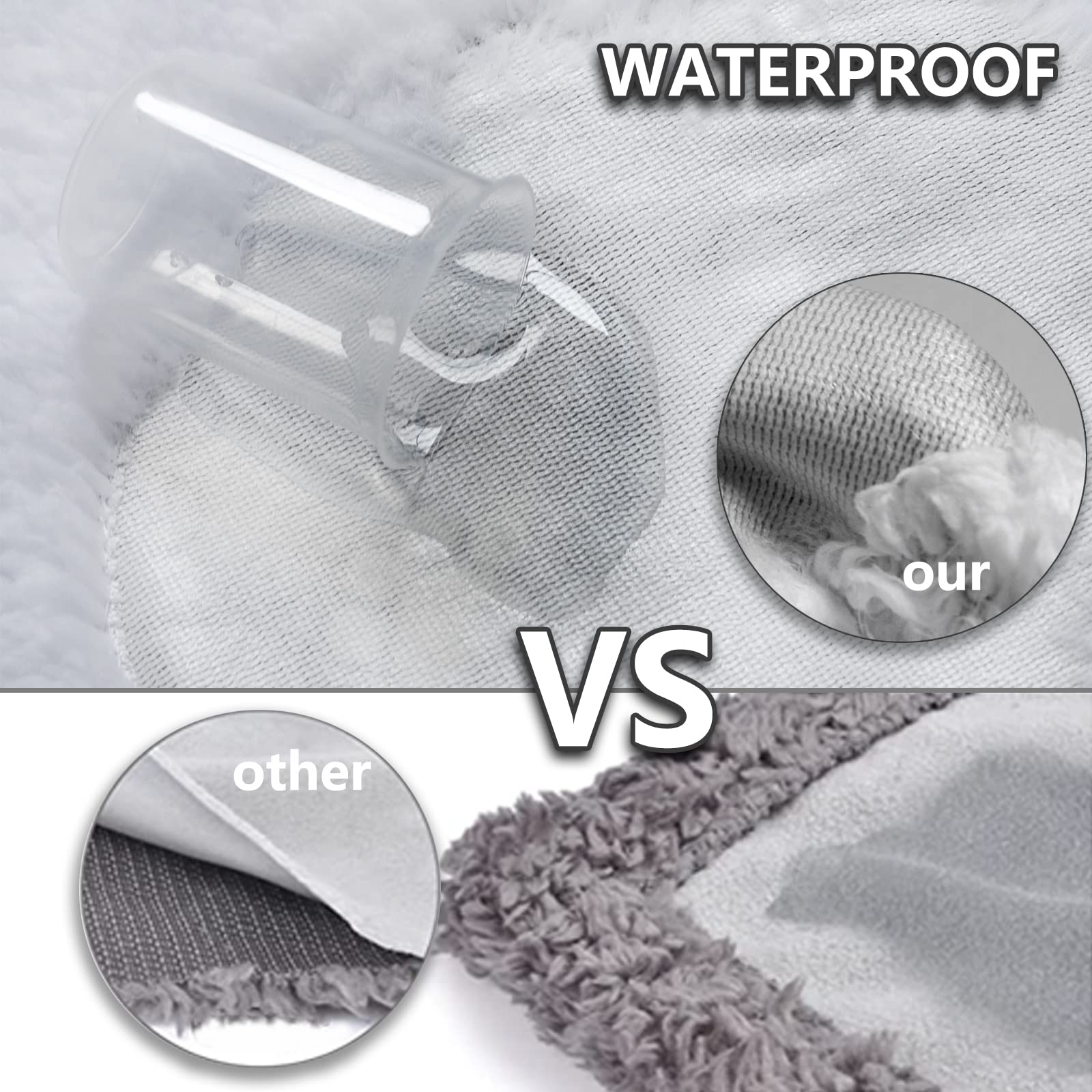 AIWEK AIWEK Waterproof Dog Blanket Super Soft Warm Fluffy Urine Proof Washable Outdoor Pet Blanket for Large Dogs and Cats 40x30 Inches - View 3 of 7