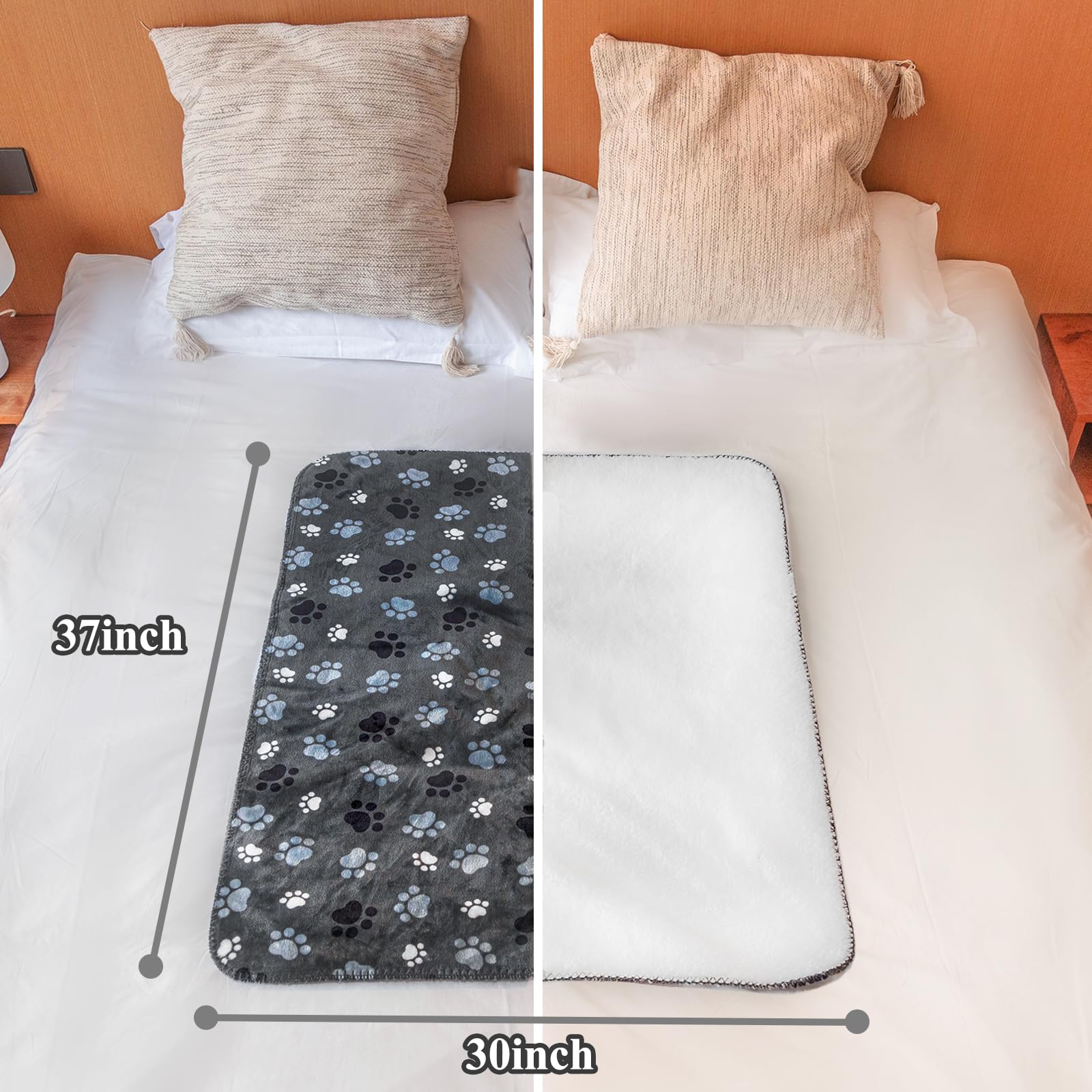 AIWEK AIWEK Waterproof Dog Blanket Super Soft Warm Fluffy Urine Proof Washable Outdoor Pet Blanket for Large Dogs and Cats 40x30 Inches - View 5 of 7