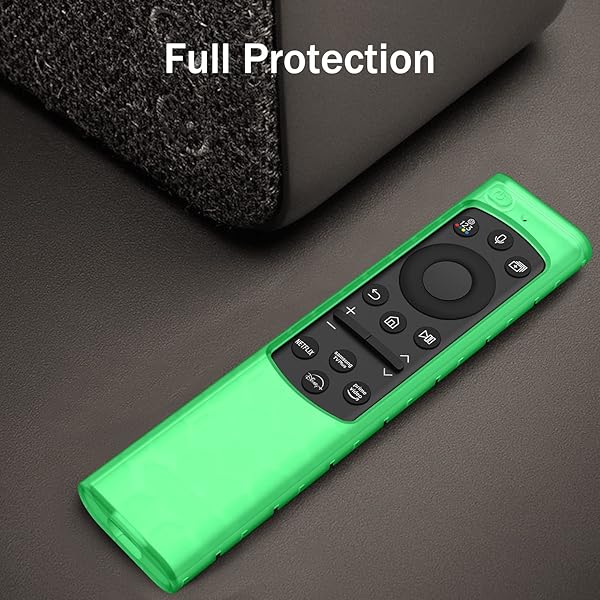 FINTIE Fintie Green Glow in The Dark Protective Case for Samsung Smart Solar Cell Remote Control Lightweight Kids Friendly Shockproof Silicone Cover - View 7 of 10