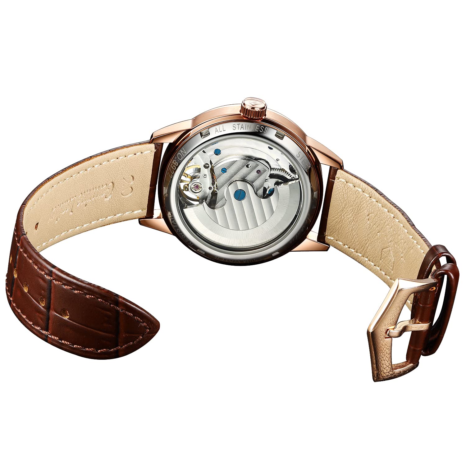 Rose Gold Watch for Men Stylish Timepiece Perfect for Any Occasion - View 2 of 6